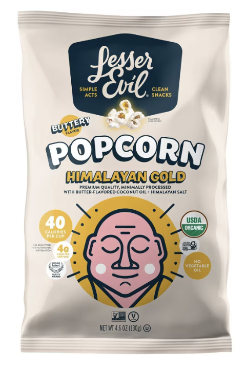 lesser evil popcorn, healthy snacks at costco